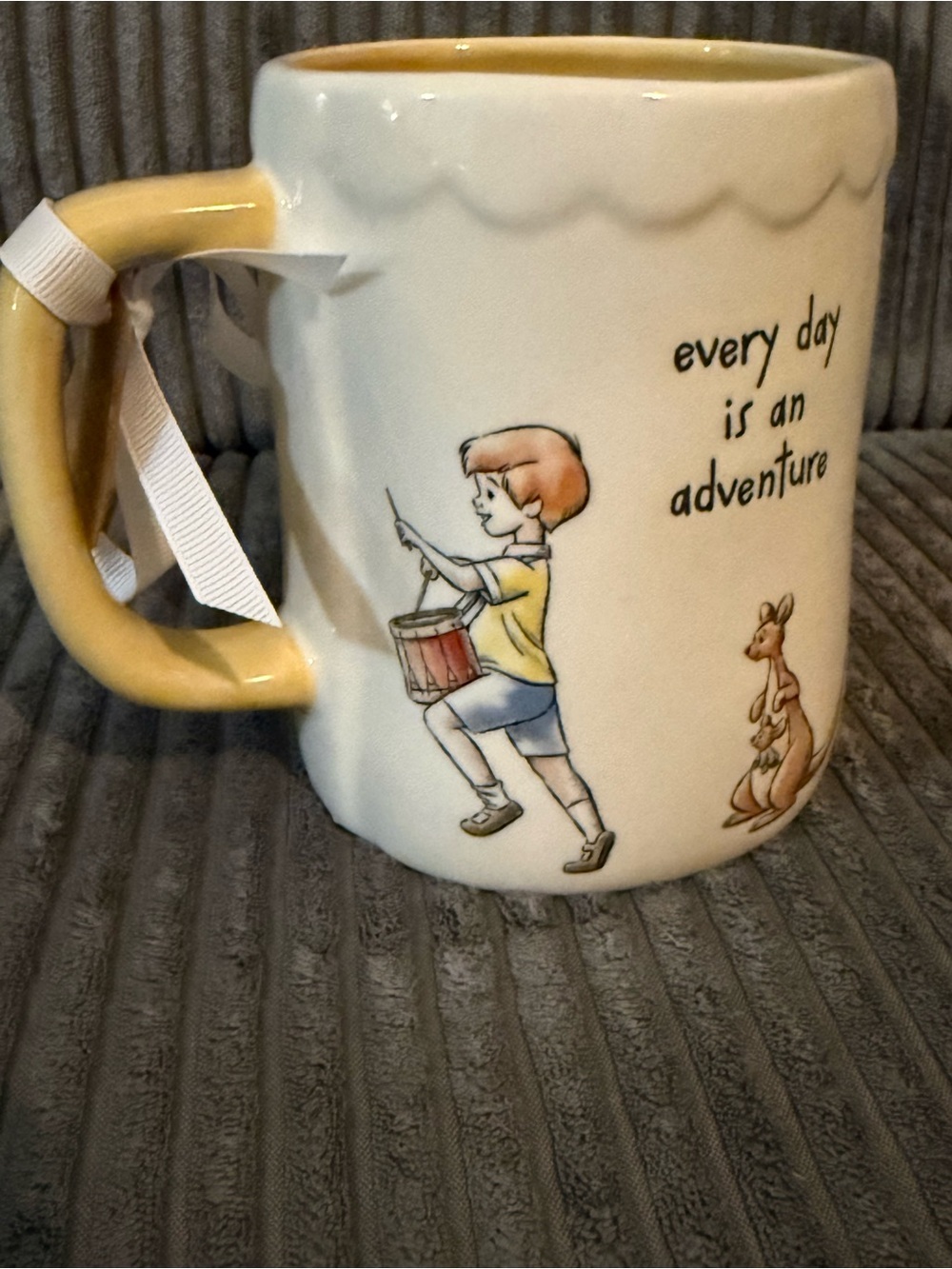 Rae Dunn x Winnie the Pooh White Ceramic Mug ‘Every Day is an Adventure’ NWT - Picture 5 of 7